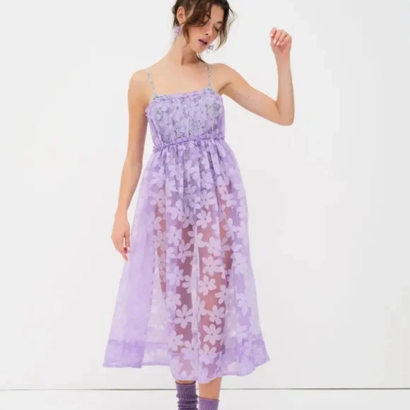 For Love and Lemons Purple Maxi Dress - Picture 2 of 4